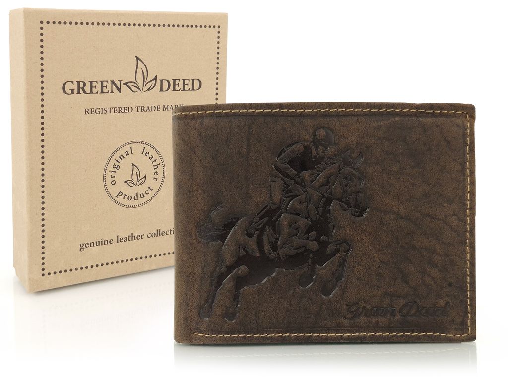 GREEN DEED, Geldbörse Herren, Portmonee Leder, Geldbeutel, Produktbild 