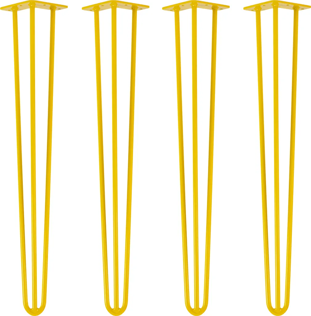 Gambe Tavolo Hairpin 71cm Giallo Colza | Natural Goods Berlin 4 Pezzi