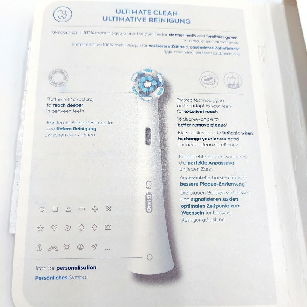 Oral-B iO Aufsteckbürsten Sanfte Reinigung 4er  FFU Produktbild 7