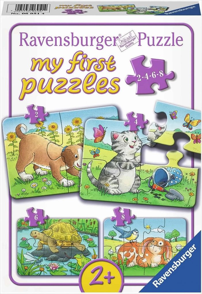 Ravensburger 6951 Puzzle Animali domestici 2/4/6/8/ pezzi Immagine del prodotto 