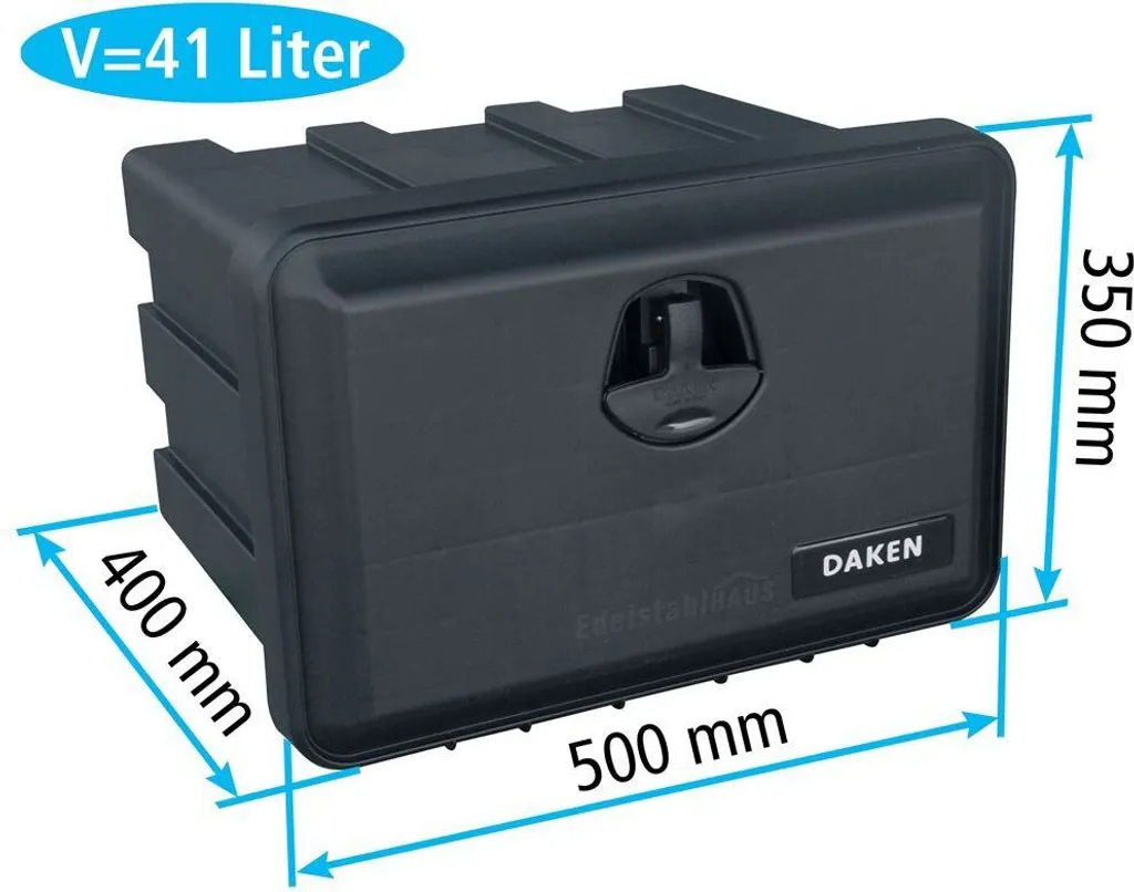 Cassetta Stoccaggio Daken Just 500 per Rimorchi e Camion 41L