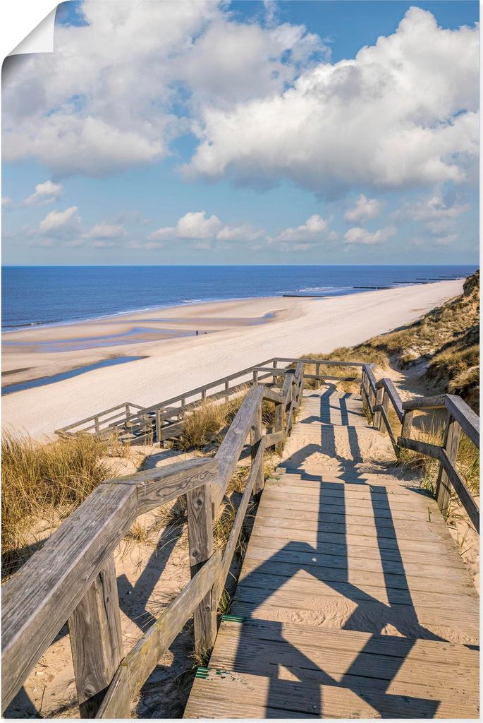 ARTland Poster Weg zum Weststrand in Kampen, Sylt Größe: 20x30 cm