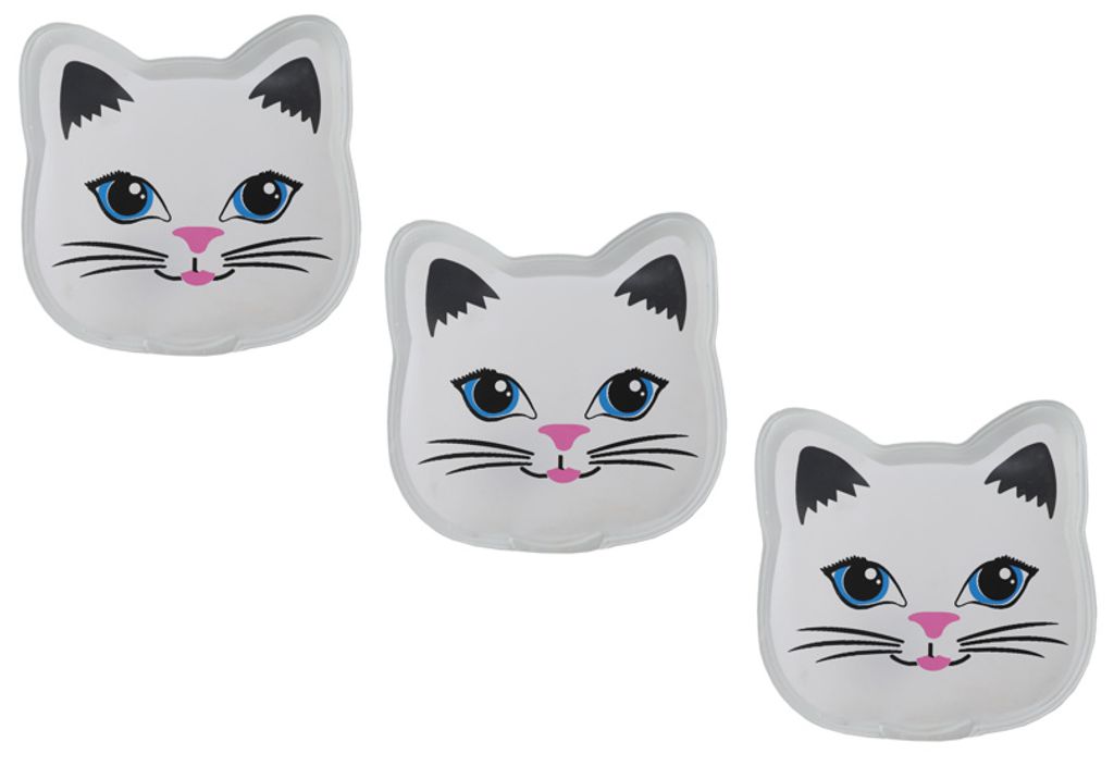 3 Handwärmer Taschenwärmer Taschenheizung Wärmekissen Wärmer Katze 3er SET