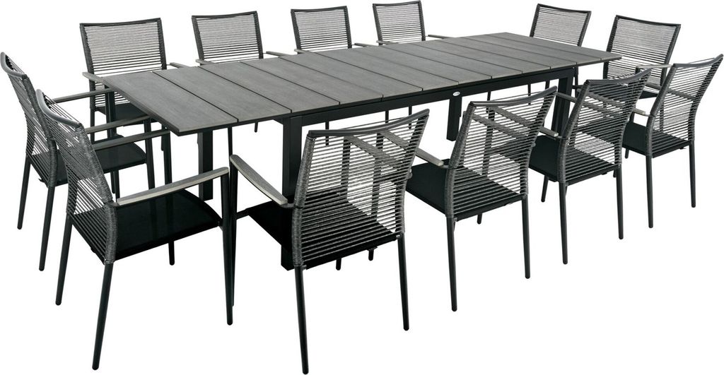 Gartenmöbel-Set BASITA 12 Personen – wetterfest, langlebig, Produktbild 