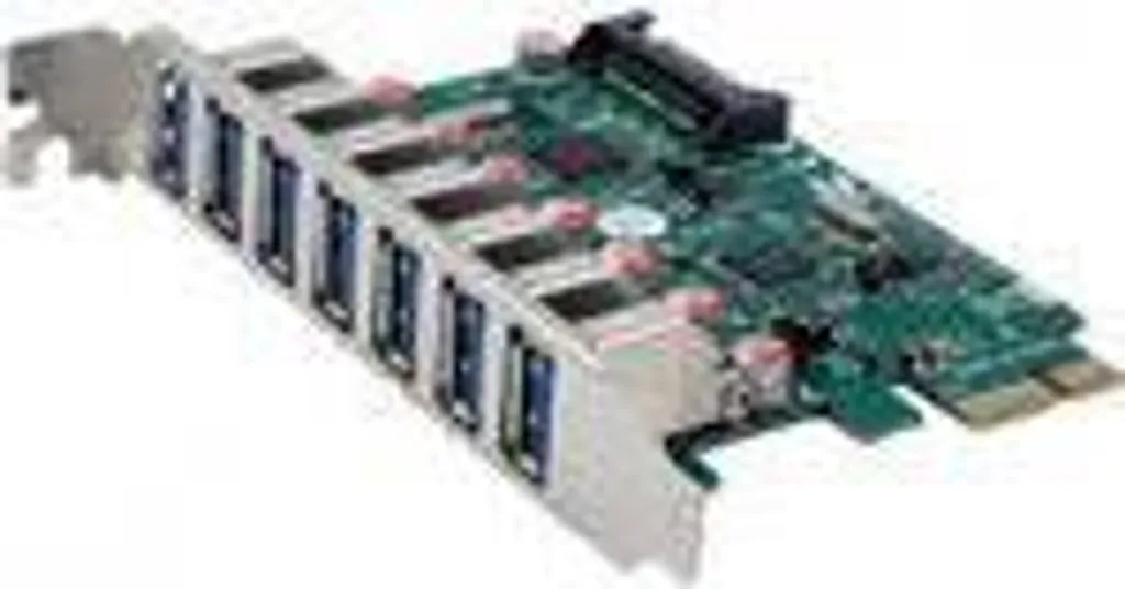 Carte PCIe USB 3.2 Gen 1 avec 7 Ports Haute Vitesse et Chipset VIA