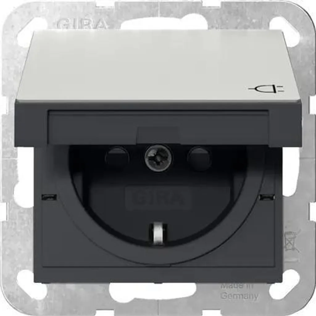 Gira 4414600 Prise de courant SCHUKO avec protection KD et SH System 55