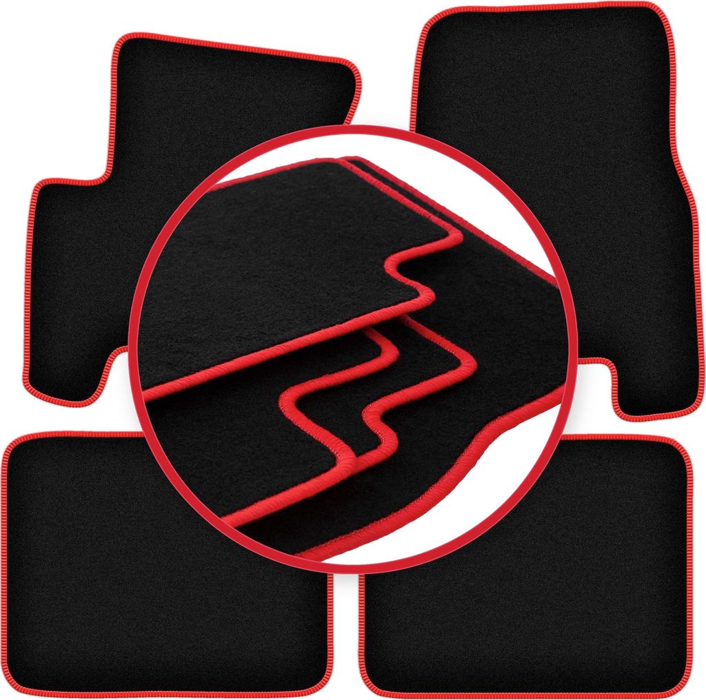 CARLUX-RED Automatten für: SsangYong Korando II (KJ) SUV (1998-2006)