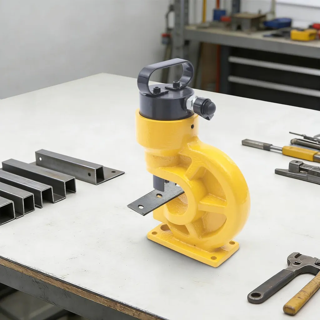Poinçonneuse hydraulique 31T 304kN - Outil de poinçonnage barres cuivre - 2