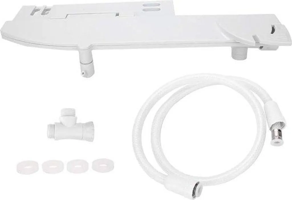 Kit douche bidet automatique WC - Embout blanc haute pression réglable