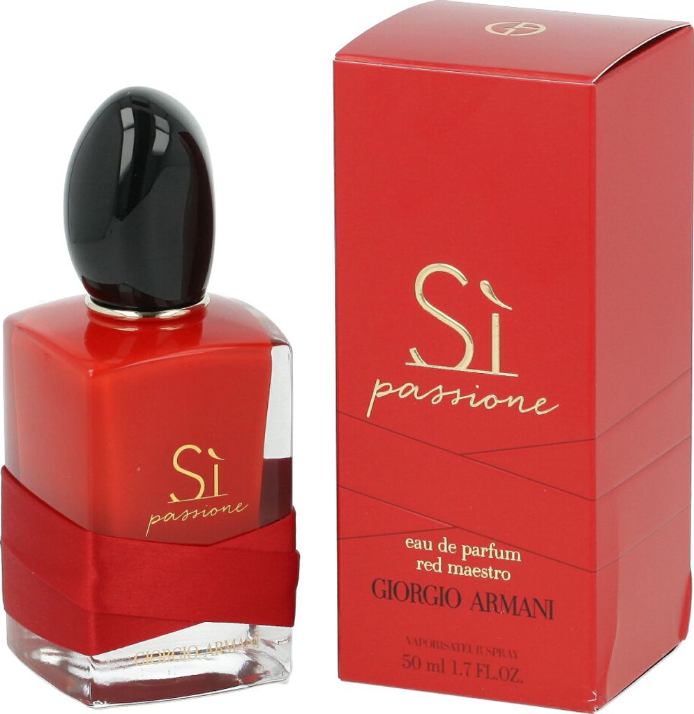 Giorgio Armani Sì Passione Red Maestro, Frauen, 50 ml, Spray, INGREDIENTS ALCOHOL PARFUM / FRAGRANCE AQUA / WATER BENZYL SALICYLAT...