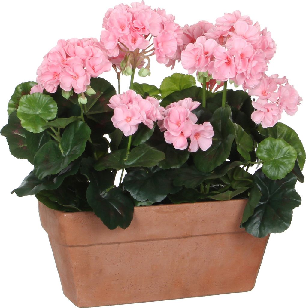 Mica Decorations Fleur artificielle Geranium - 29x13x40 cm Image du produit 