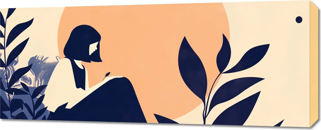 Image 100 x 40 cm Contemplation : Toile Haute Définition Grand Format