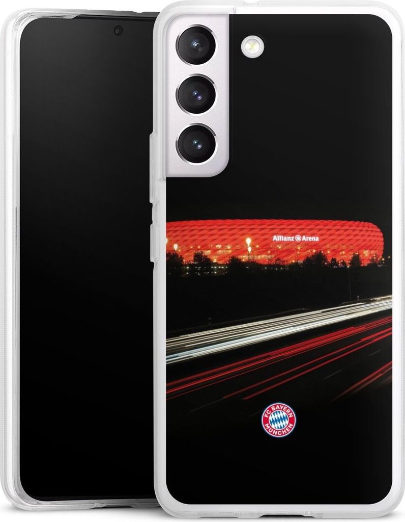 DeinDesign Handyhülle für Samsung Galaxy S22 Silikon Hülle Case Smartphone Schutzhülle FC Bayern München FCB Stadion
