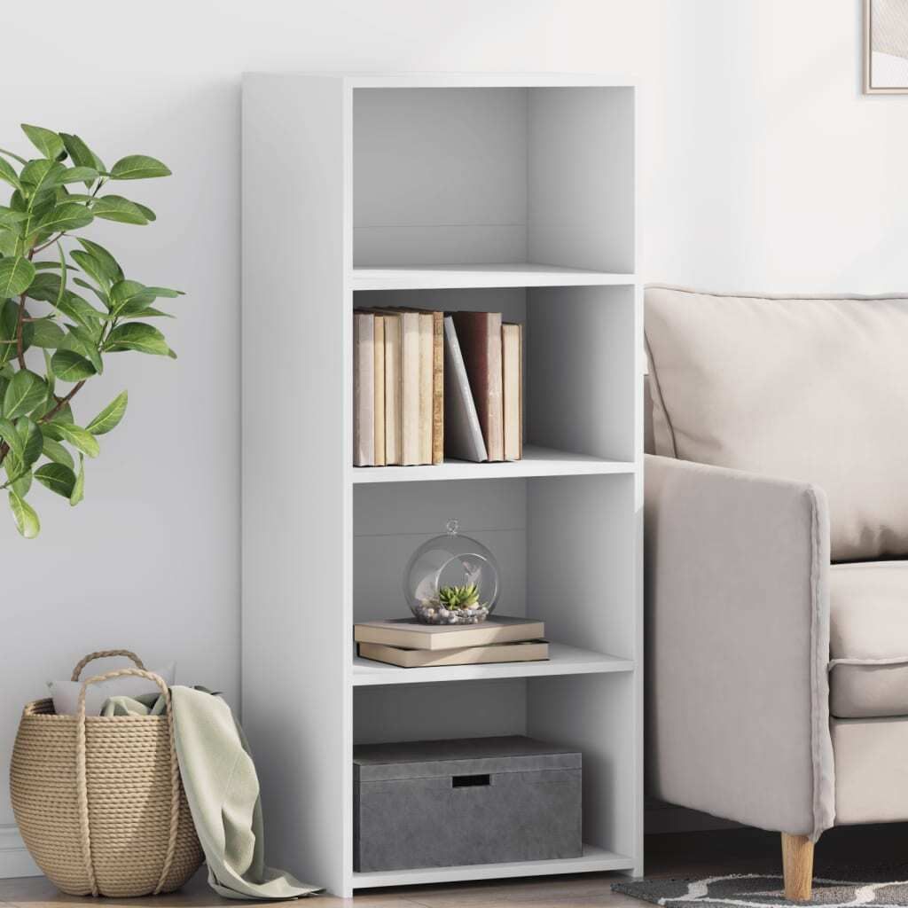 vidaXL Highboard White 50x41x124 cm Materiál na bázi dřeva Obrázek produktu 
