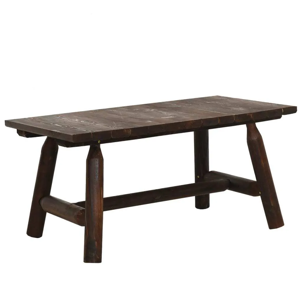 Tavolino 90x50x41 cm in legno massiccio di abete rosso