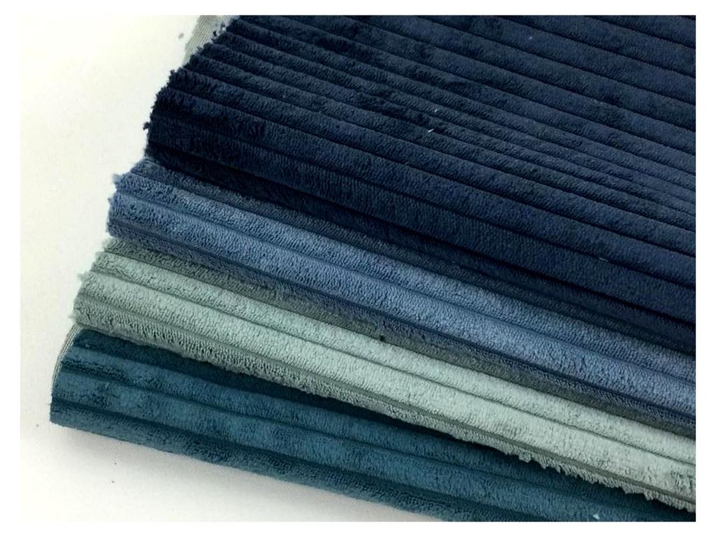 Stoffpaket Cord-Samt WANJA | 4 Farben | verschiedene Farb-Sets | je 50x70 cm (mint-blau)