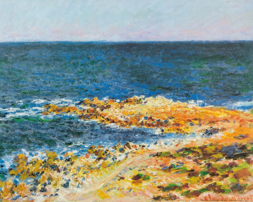 Claude Monet Kunstdruck Bild - Das Mittelmeer In Antibes, 1888 (40 x 50 cm)