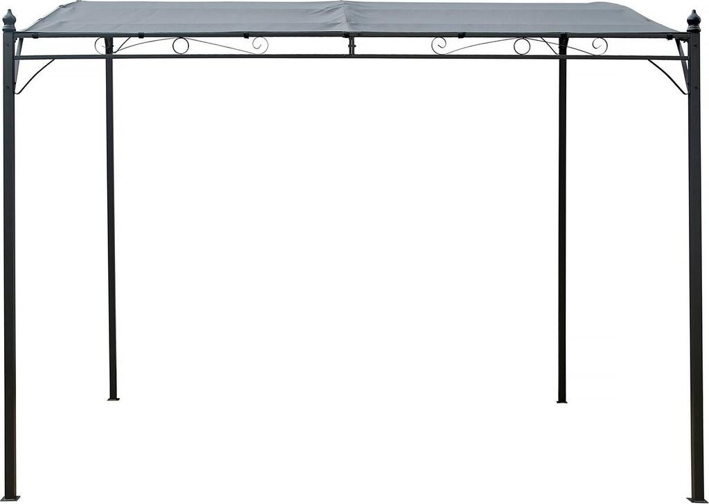 Kovová pergola se sklonem - 3 x 2,5 m - šedá Obrázek produktu 