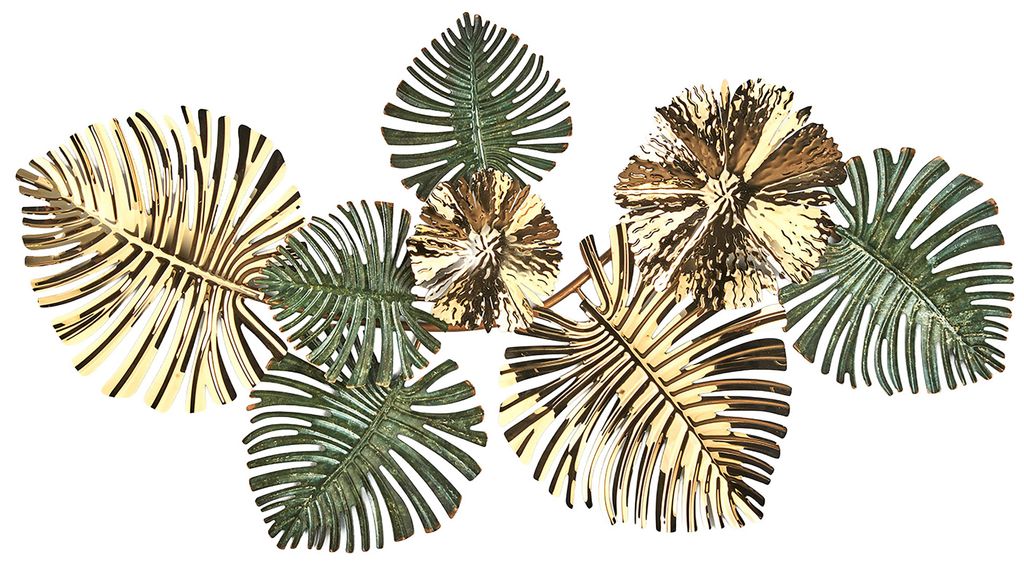 Kobolo Metallbild 3D - VERDURE - aus Metall in gold und Produktbild 