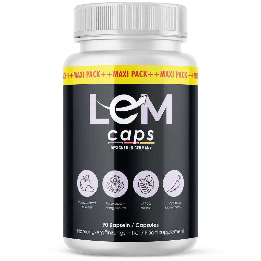 Lean Caps - mit hochwertigen Inhaltsstoffen - 90 Kapseln pro Dose