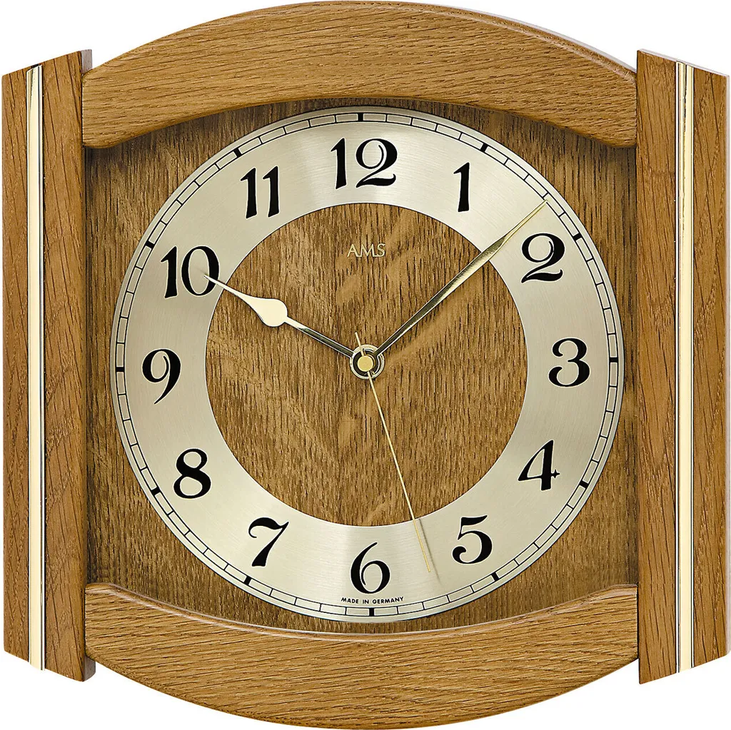 Horloge murale radio-pilotée AMS 5822/4 - Mouvement radio 27x27x5cm