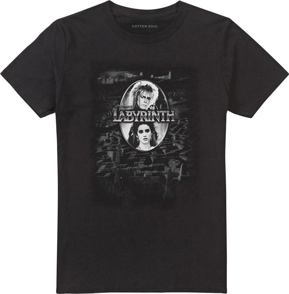 Labyrinth - T-Shirt für Herren/Damen Uni TV27176 (M) (Schwarz)