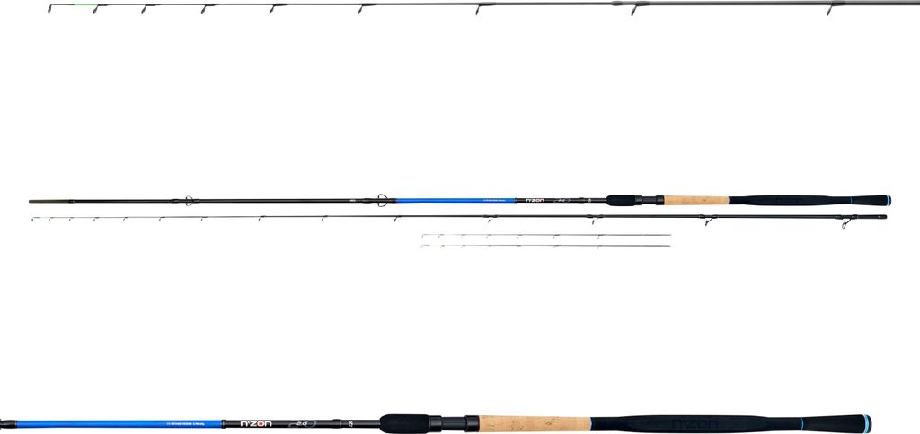 DAIWA NZon 2.0 Method Feeder, 3,35m, 10,99ft, 0-70g, 5 Teile, Feeder Angelrute, Medium fast, 11139-335