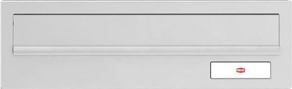 RENZ Frontplatte kombinierbar, eckig, 300 x 110 mm, Edelstahl gebürstet