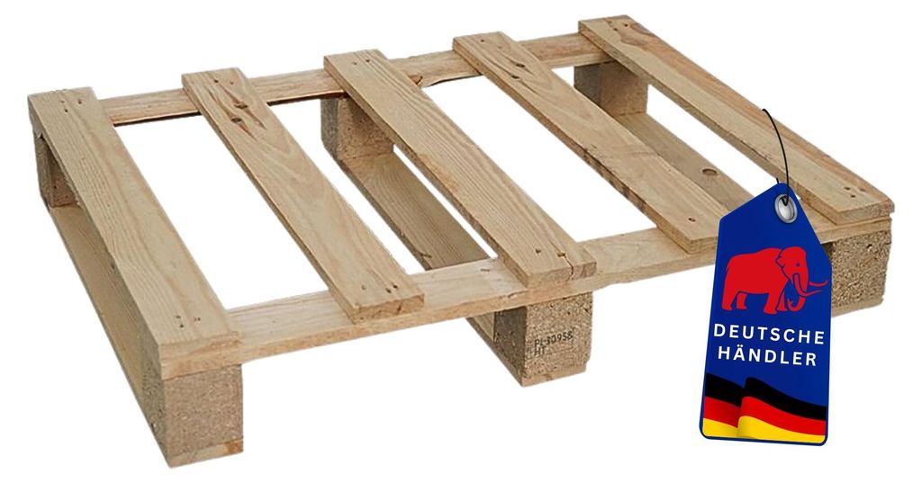 Einwegpalette 80x60cm Holz | LxBxH 800x600x140mm | Neu | Paletten Einwegpaletten Palette