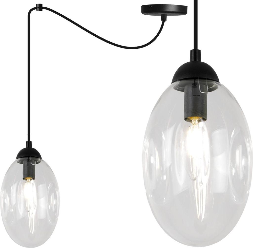 Loft Hängelampe Spinnen Design – Deckenlampe Kronleuchter mit E14 Fassung und Schirm für Küche und Wohnzimmer