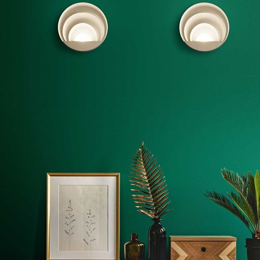 Fabas Luce LED Wandleuchte Sunrise Ø260mm 29W Warmweiß Gold dimmbar