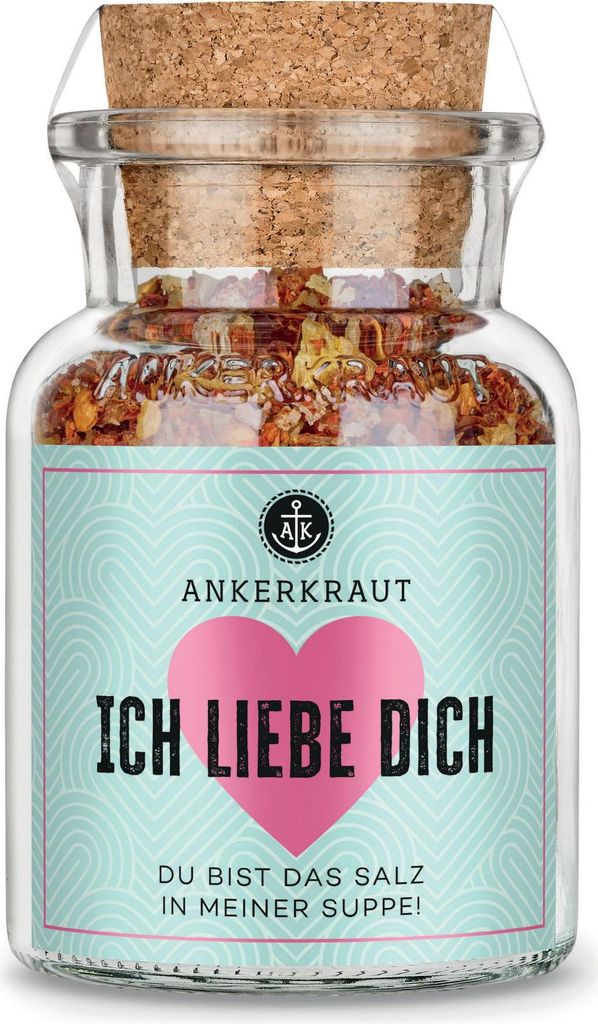"Ich liebe dich" Geschenk, 70g im Korkenglas Produktbild 