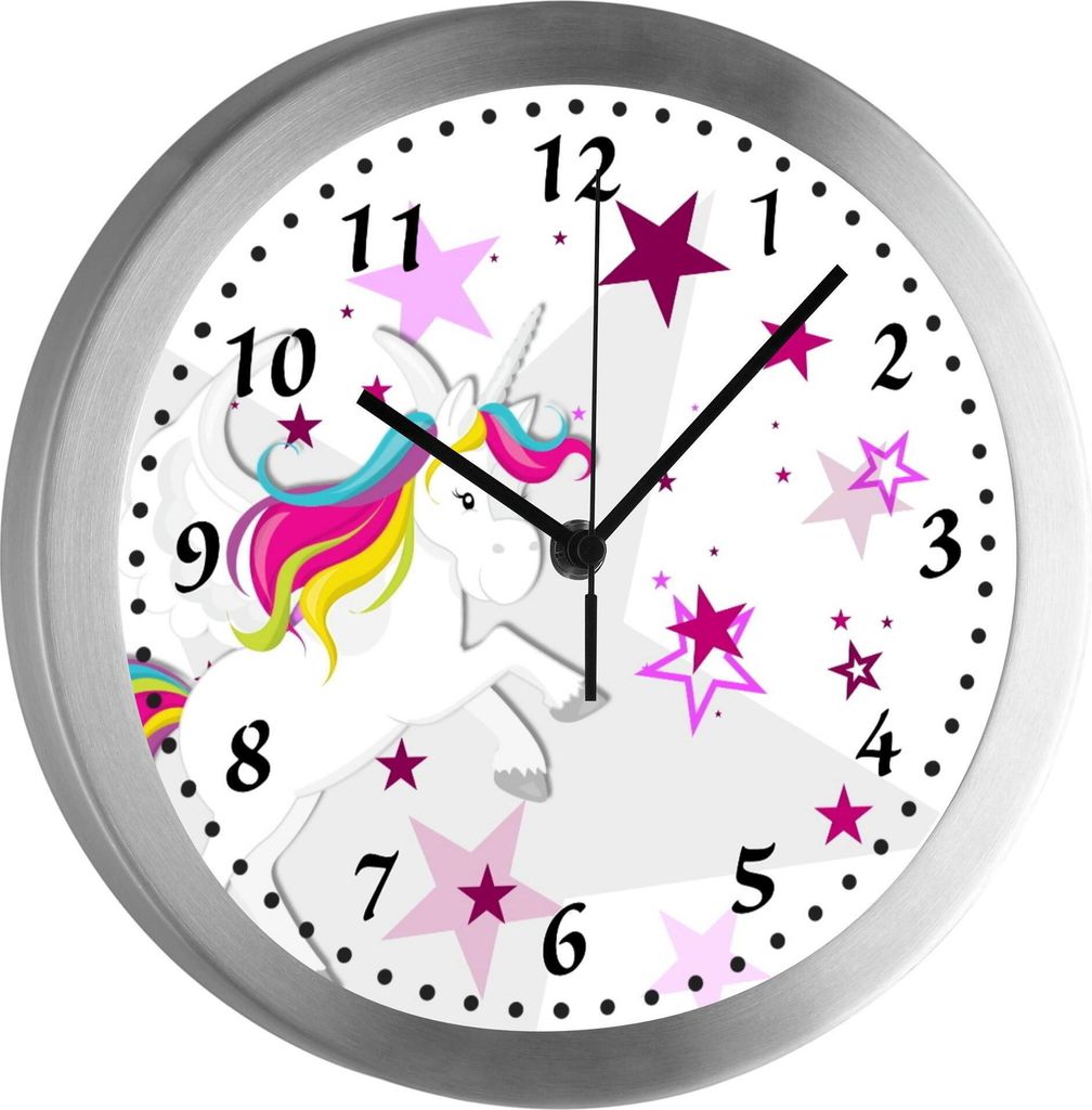 Funkuhr, Kinder Wanduhr, Kinderuhr, Kinderzimmer  Pegasus Produktbild 