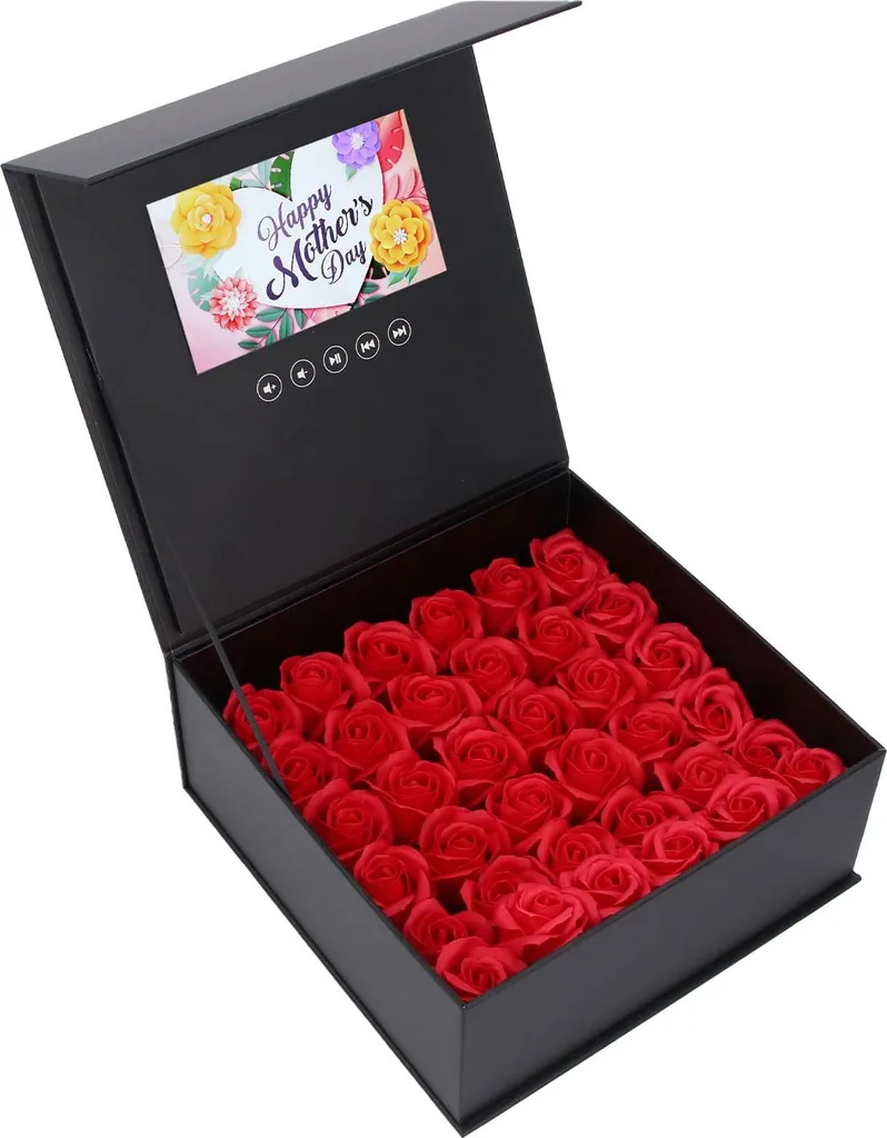 Écran vidéo HD 7 pouces intégré en boîte à fleurs pour publicité
