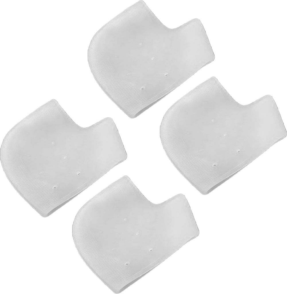 2/5 Paar Silikon-Fersenschutzpolster für Damen und Herren, tragbare Fersensporn-Einlegesohlen, Fußpflege, rutschfest und verschleißfest, unsicht...