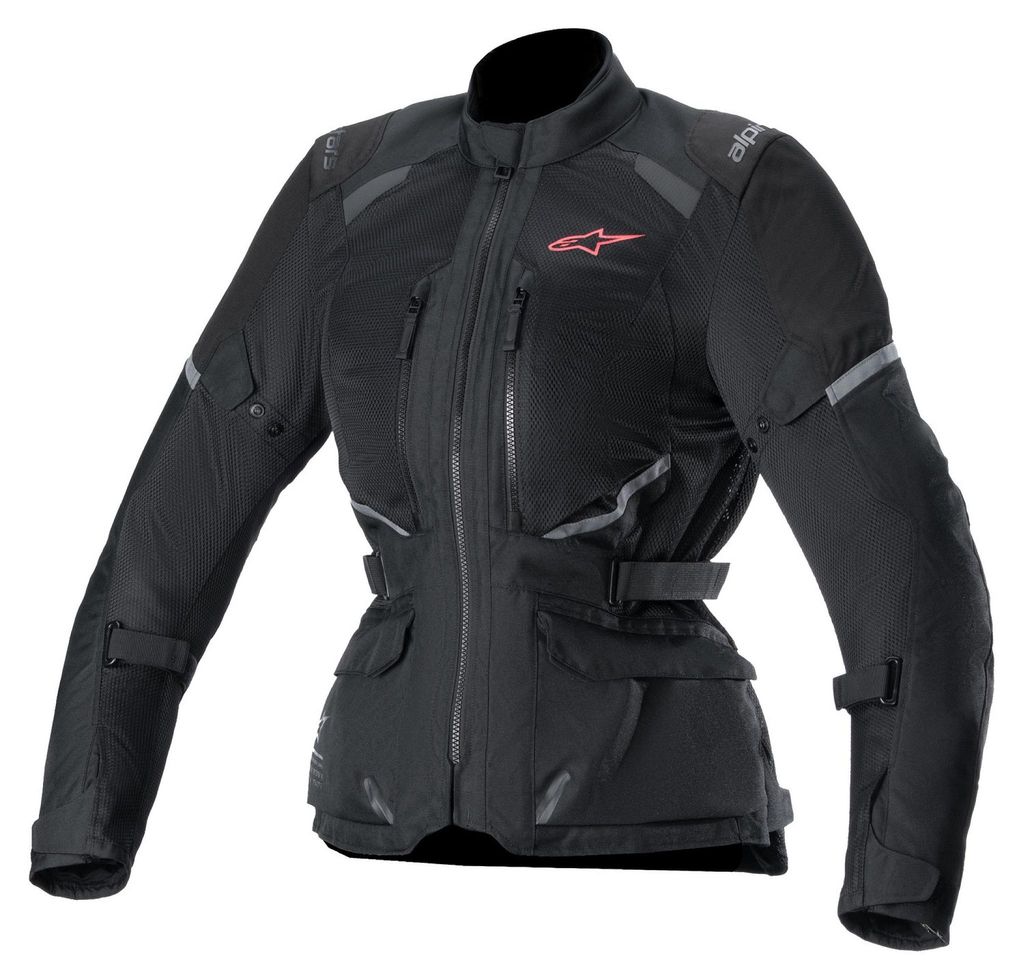 Alpinestars Stella Andes Air Drystar wasserdichte Damen Motorrad Textiljacke, schwarz, L