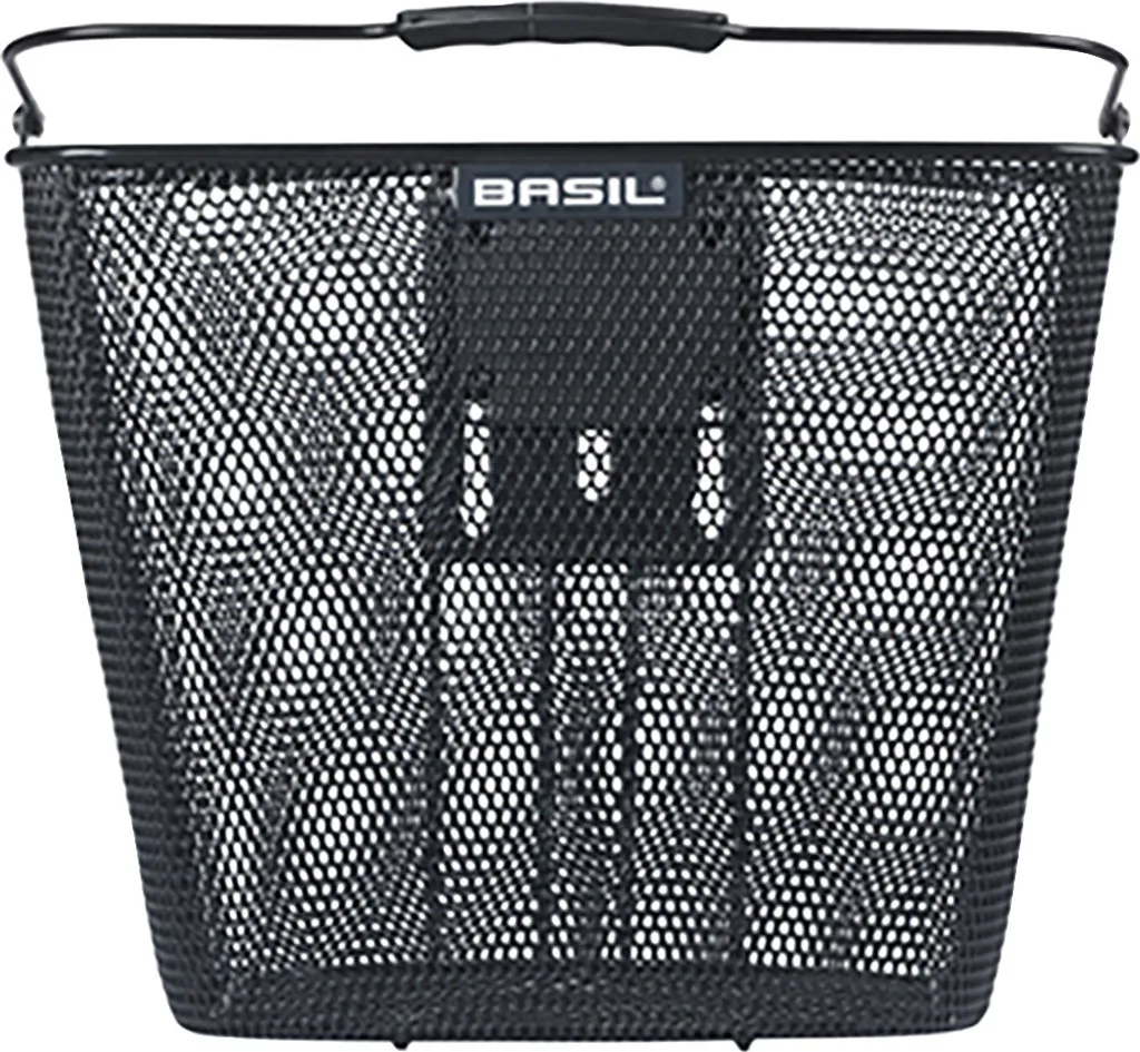 Panier de vélo avant Basil Bilbao Noir avec fixation rapide KlickFix - 3
