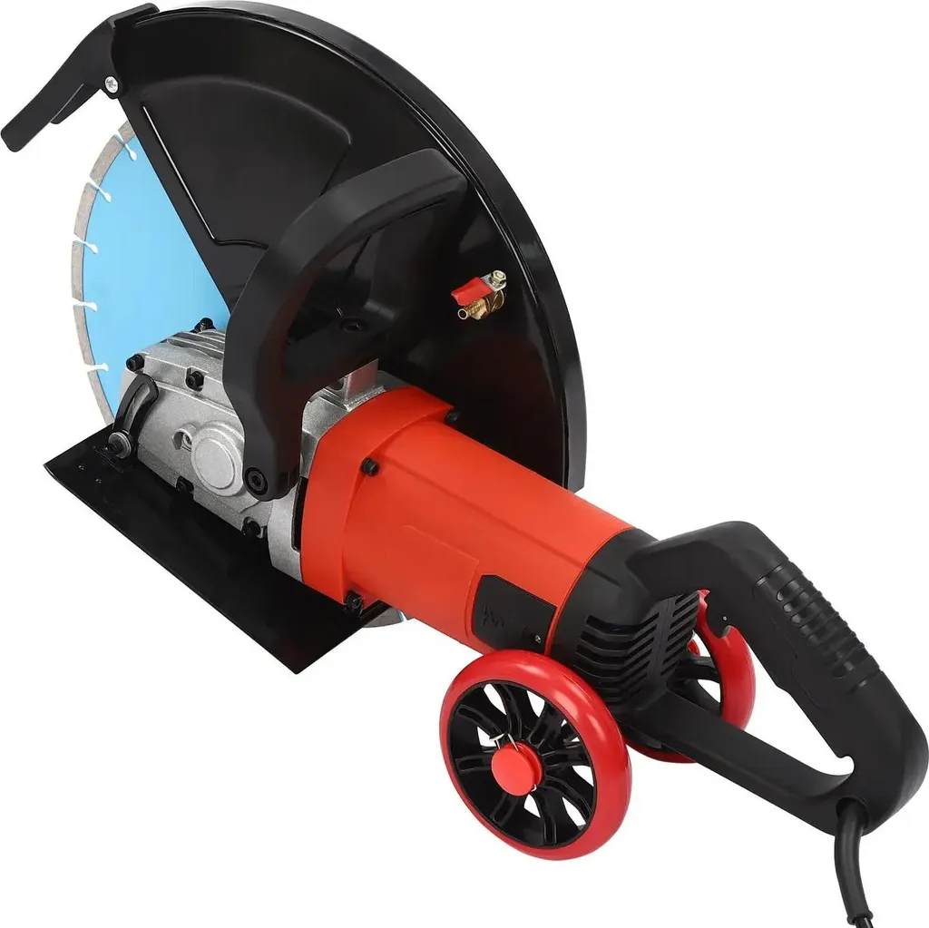 Tronçonneuse à béton 4000W bleue avec disque diamanté 350 mm de découpe