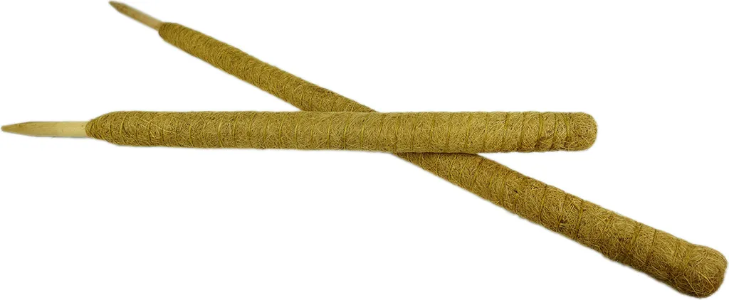 Novatool Lot de 2 Tuteurs en Coco 80 et 110 cm Ø 45mm pour Monstera