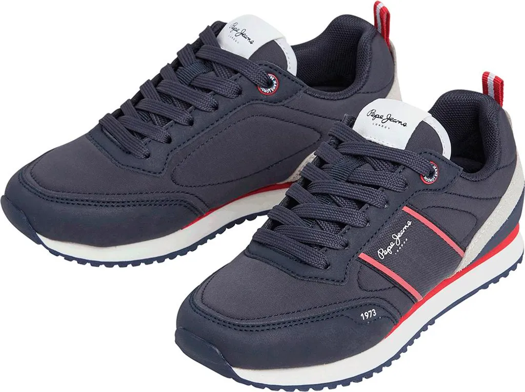 Pepe Jeans Dublin Clue Baskets Bleu Taille 40 pour Garçon en Toile - 3
