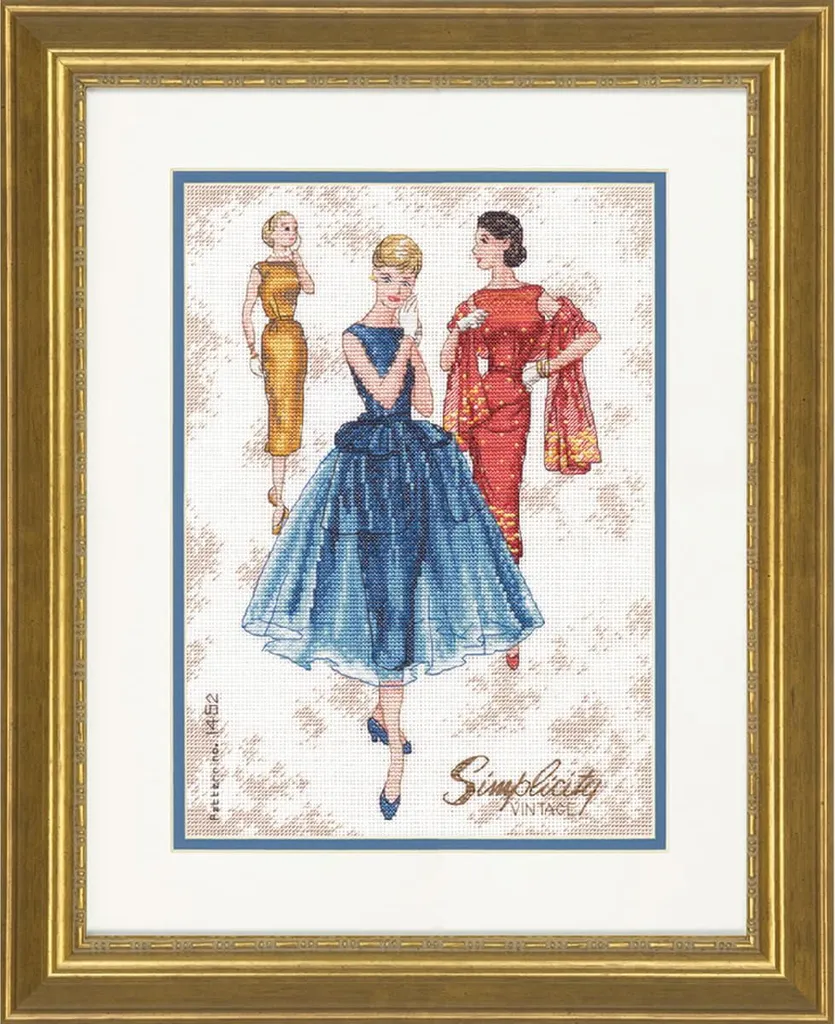 Kit Ricamo Dimensions Vintage 22,8x30,4 - Punto Croce per Esperti
