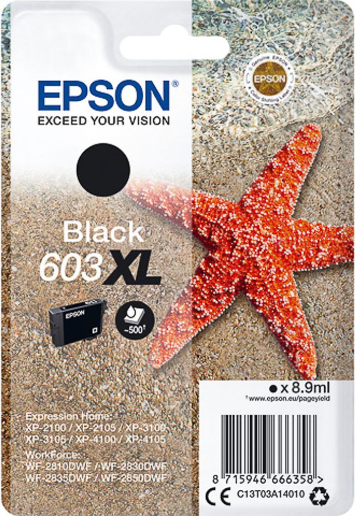 Epson Tintenpatrone schwarz 603 XL                    T Produktbild 