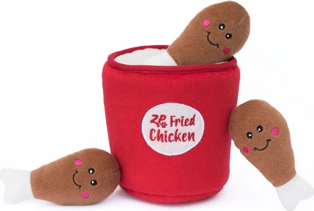 Jouet d'occupation pour chien - Seau de poulet interactif ZippyPaws Burrow