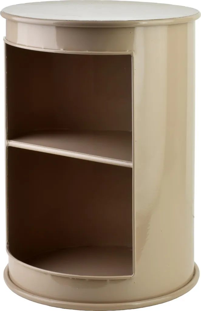 Petite table basse Roger en métal avec étagère basse - Meuble d'appoint