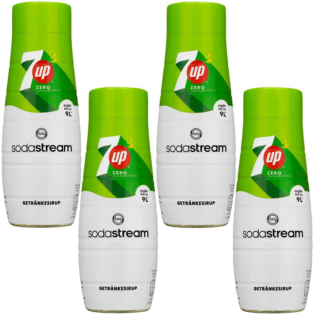 7Up Sirup Zero Zucker 440ml 4er Pack für SodaStream Produktbild 