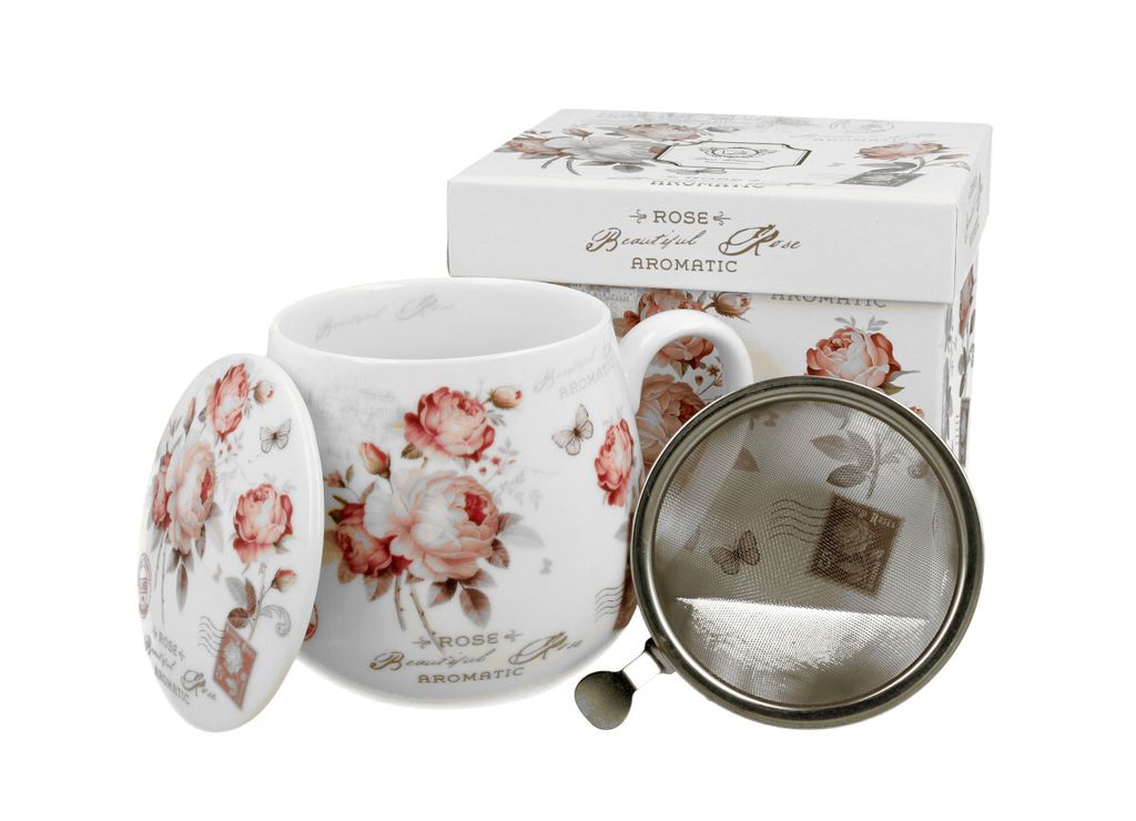 DUO | Mug - Mug à thé - 430 ml - Motif floral - Coffret Image du produit 