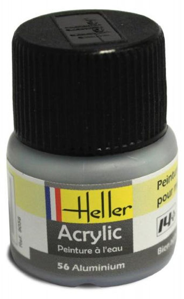 Heller 9056 - Peinture Acrylic 056 aluminium, 12ml - Neu