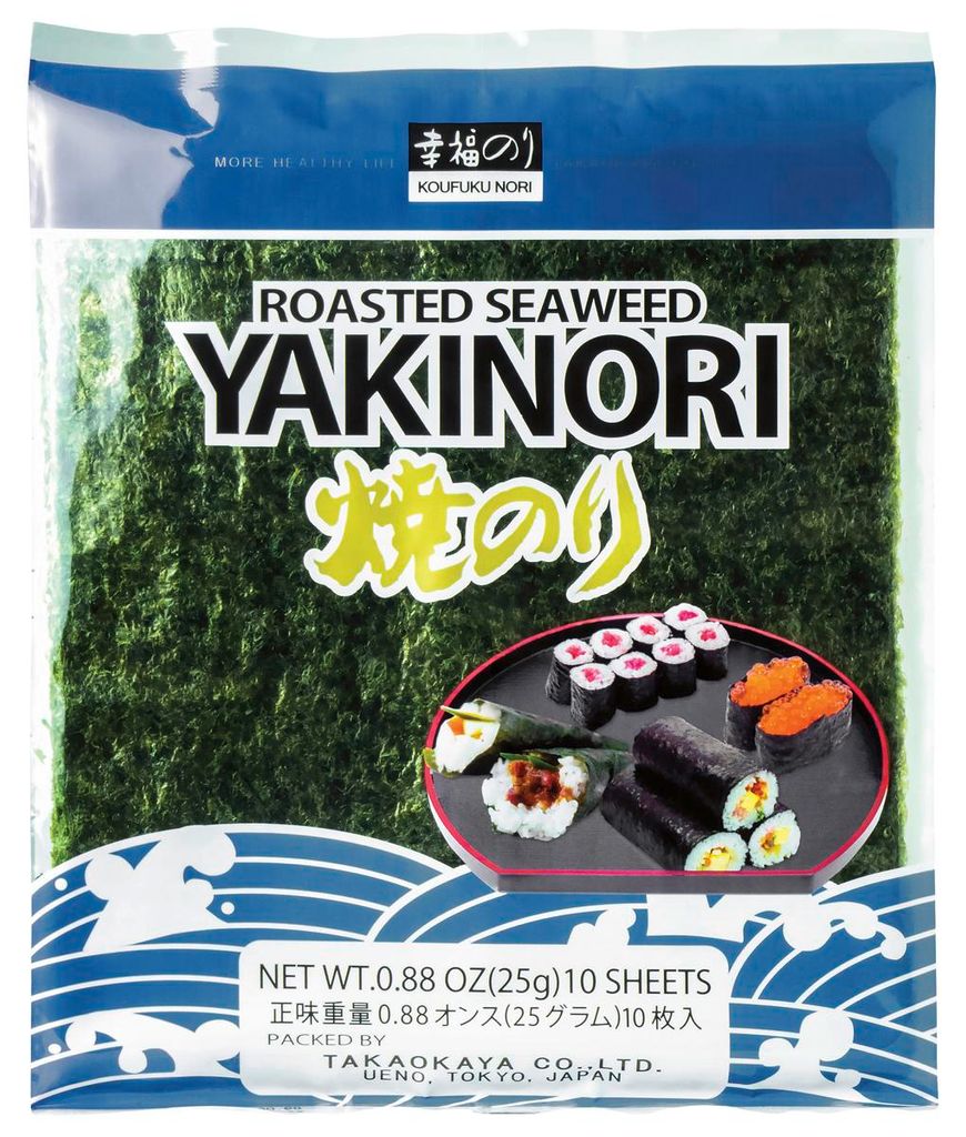 Listy mořské řasy Yaki Nori pražené sušené na sushi Obrázek produktu 
