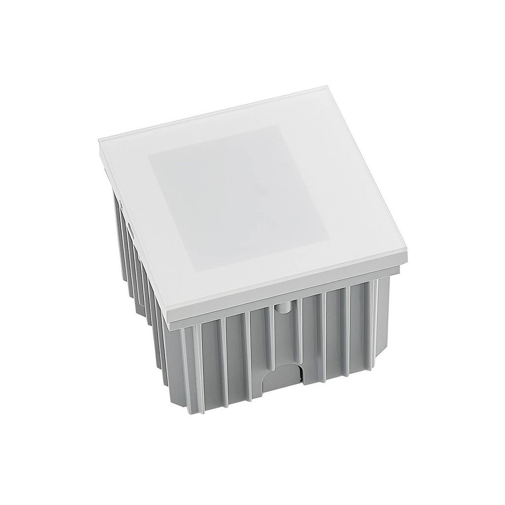 Arcchio LED-Wandeinbaulampe Zamo, weiß, 11 cm, Metall, IP65