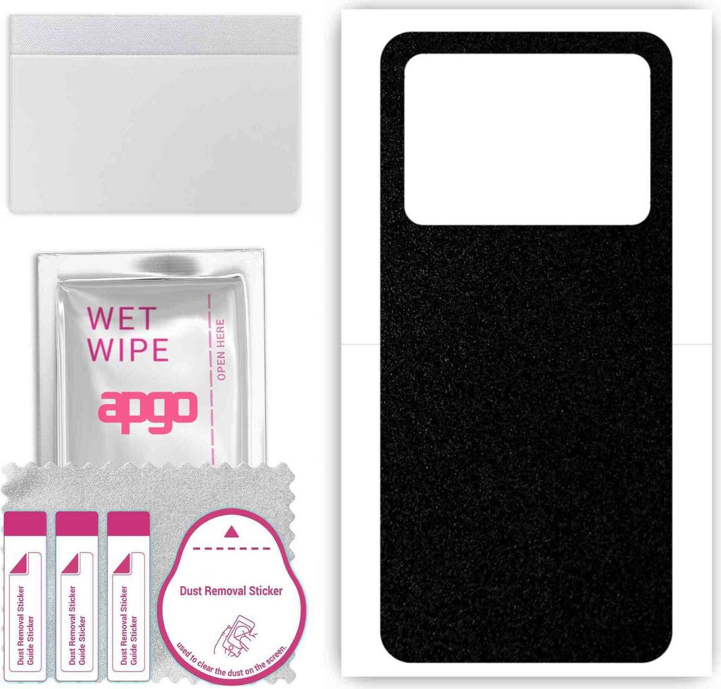 apgo Rückseite Schutzfolie, Skin, kompatibel mit Xiaomi Poco F6 Pro, Hinten Displayschutzfolie aus Vinylfolie, kratzfest, einfache Montage - Matts...